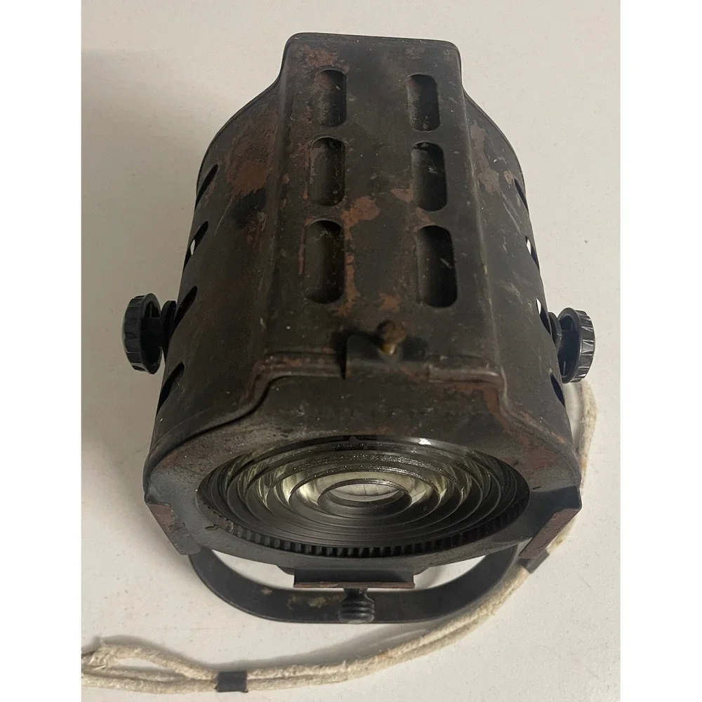 Vintage Kliegl Bros NY Stage Light Industrial Fresnel Spotlight Theater Decor